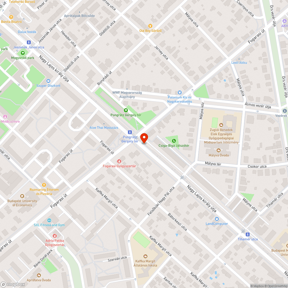 Graffitik bejelentés helye