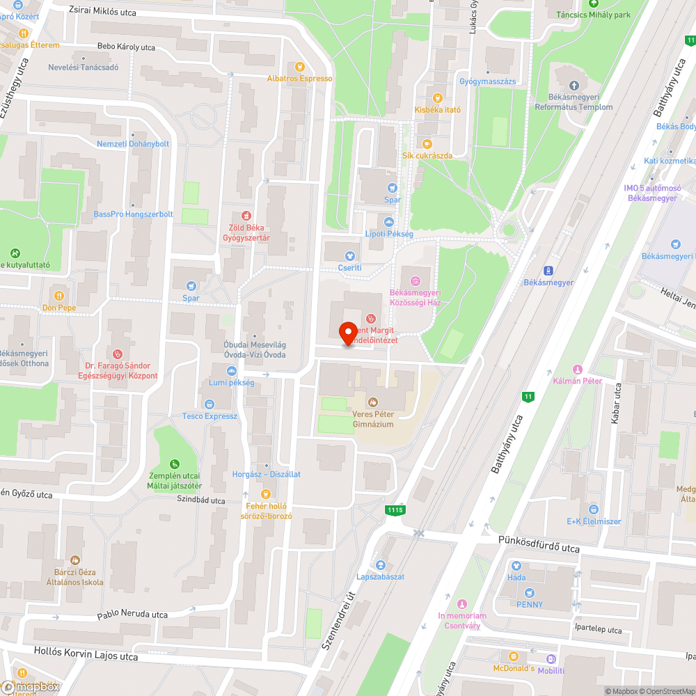 Szemét a parkban bejelentés helye