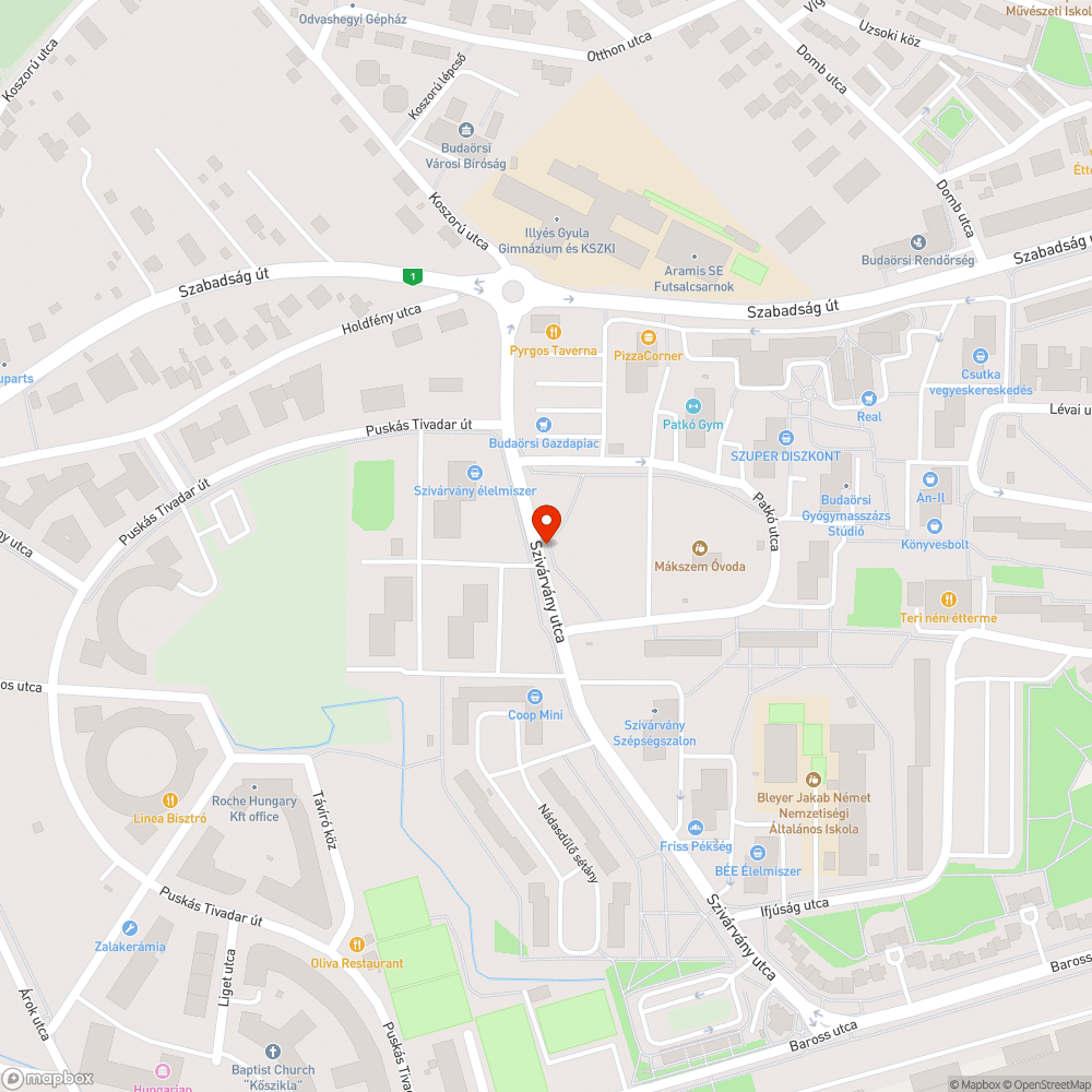 Lyukas oszlop és matricás tábla bejelentés helye