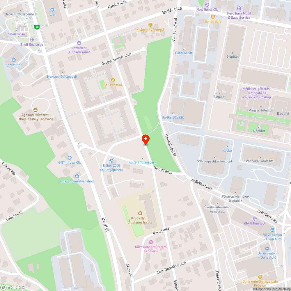 Kiszáradt fák bejelentés helye