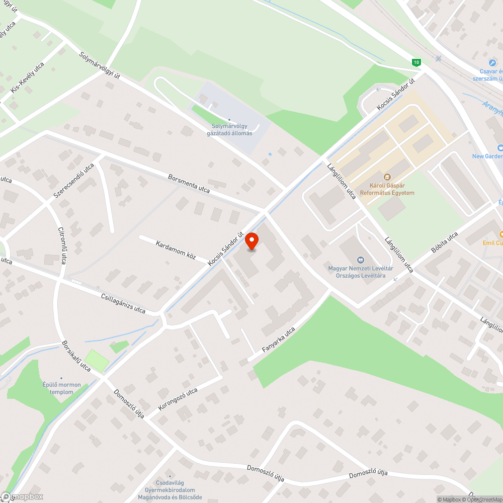 Harsánylejtő 260-as busz közlekedését akadályozó parkolás bejelentés helye