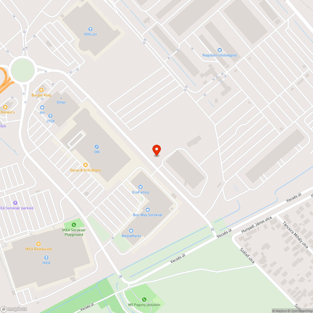 A vihar miatt kidőlt reklámtábla bejelentés helye