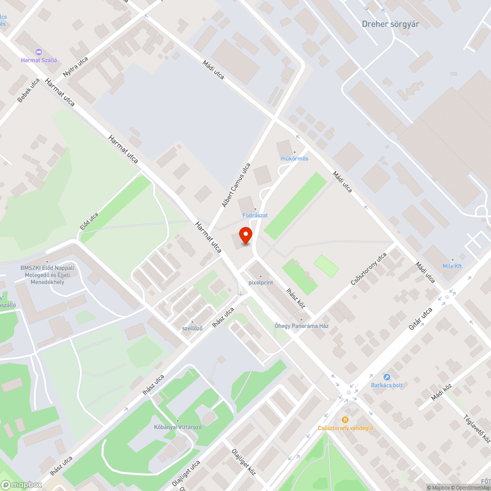 Gyomos járda bejelentés helye