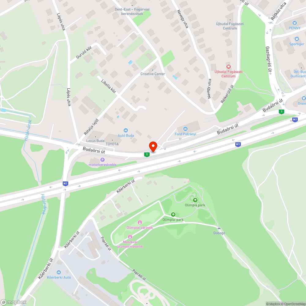 Fedél bejelentés helye