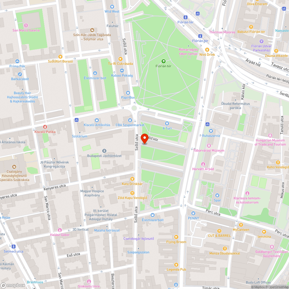 Sérülést okozó nagyméretű, mély kátyú bejelentés helye