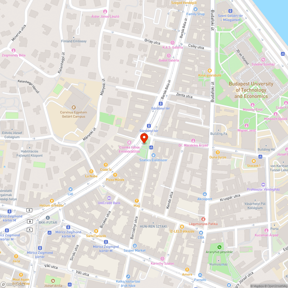 Üres fahely bejelentés helye