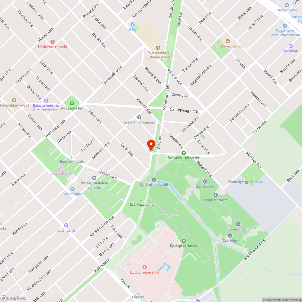 Telekom oszlop bejelentés helye