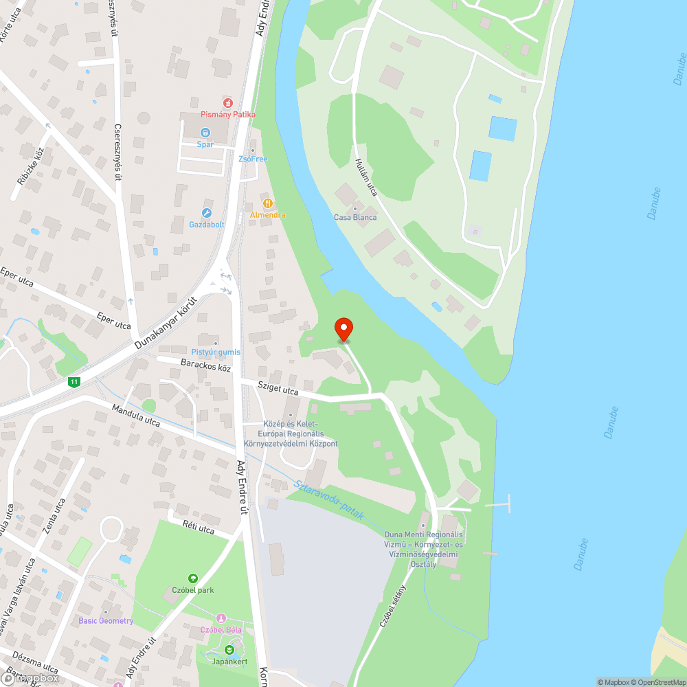 Lódarázsfészek a kutyafuttatótól 10 méterre bejelentés helye