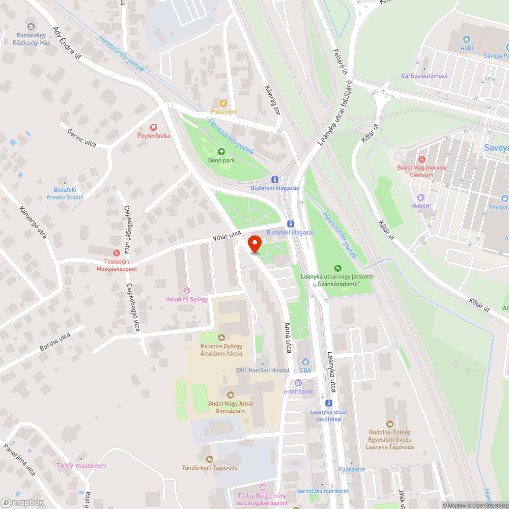 Két jelentős úthiba bejelentés helye