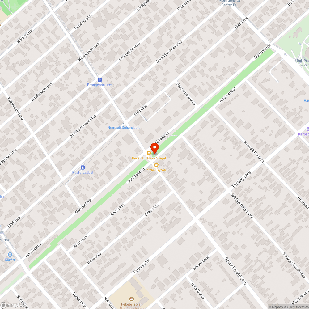 Illegális szemétlerakás bejelentés helye