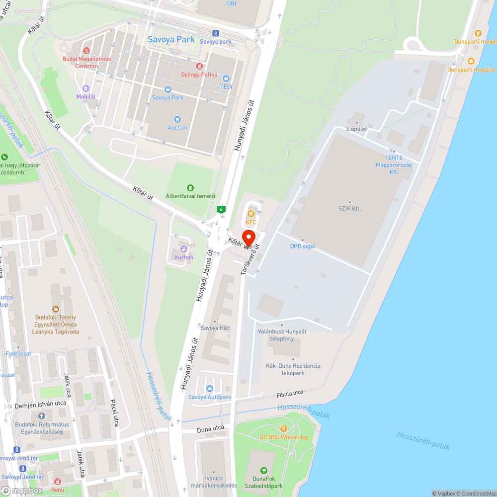 Gaz bejelentés helye