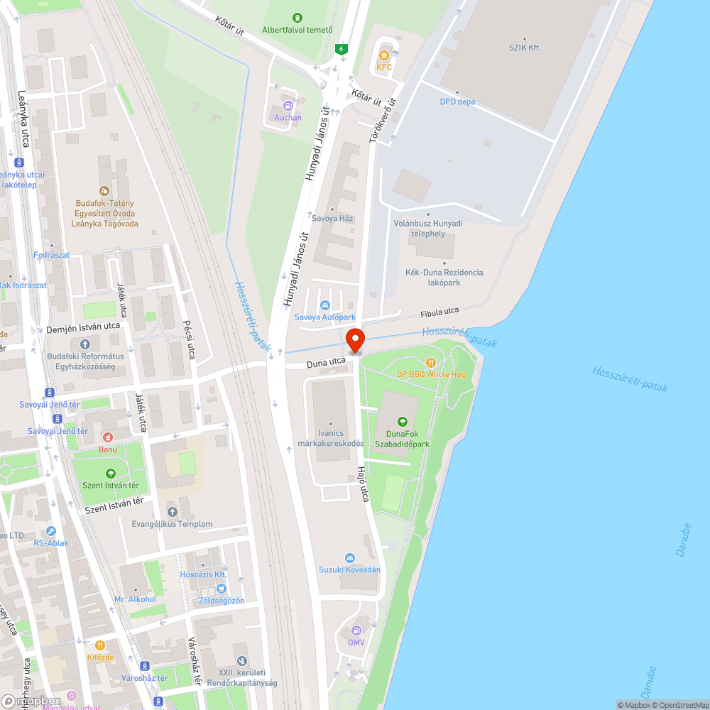 Jelentős úthibák bejelentés helye