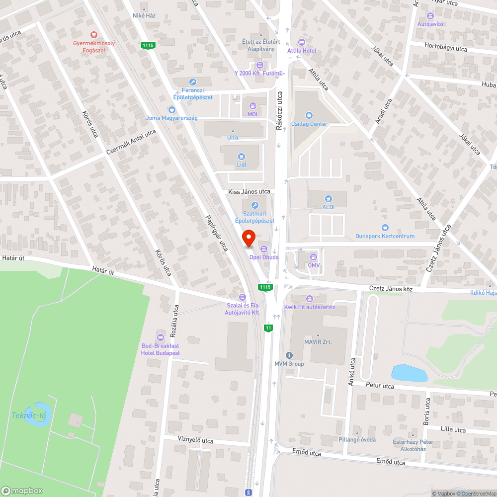 Halott fák bejelentés helye