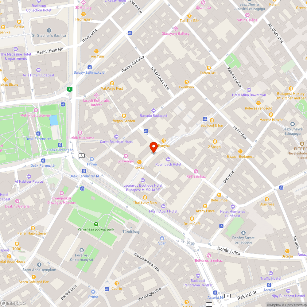 Kátyú az út közepén bejelentés helye