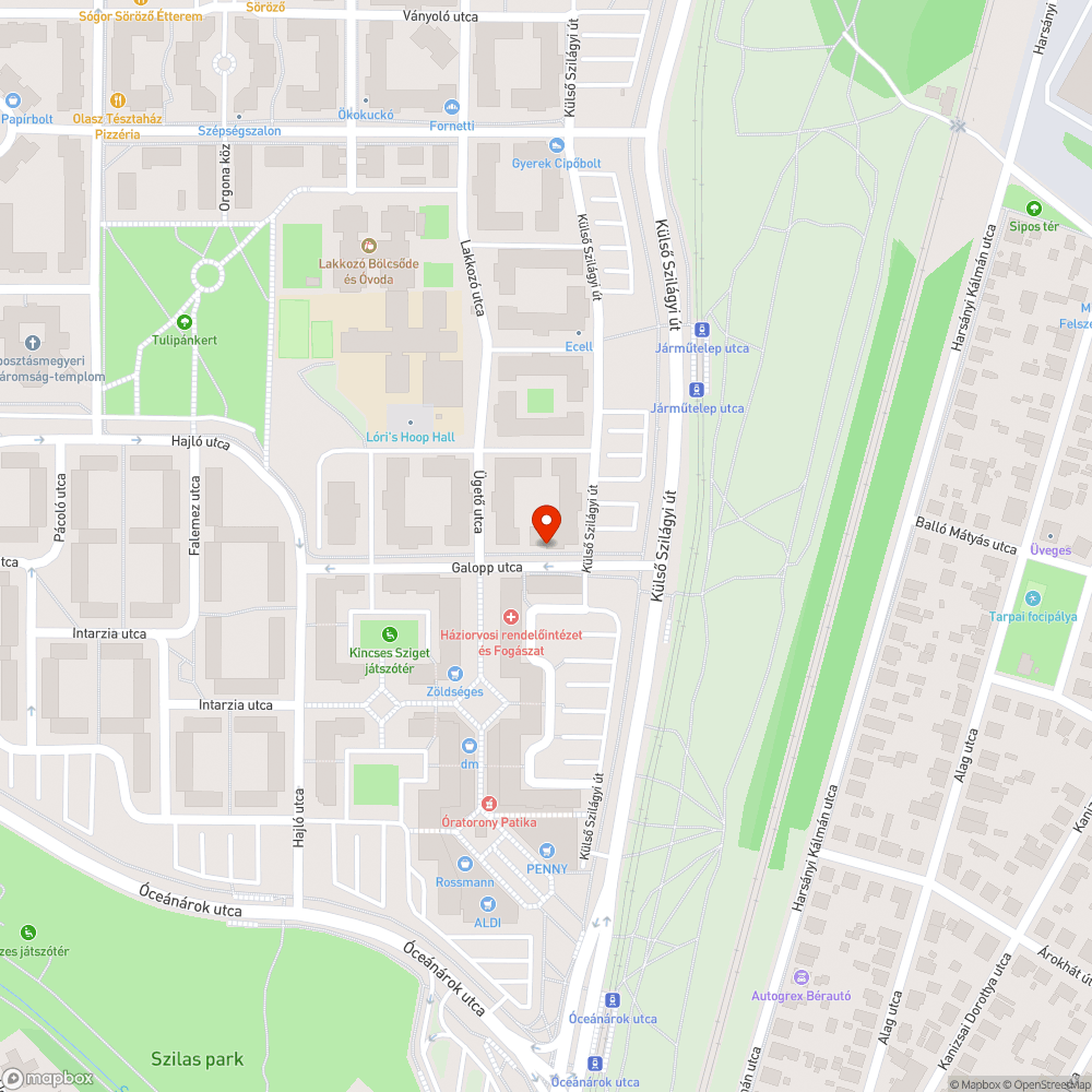 járdán parkolás biztosítása a Galopp utcában bejelentés helye