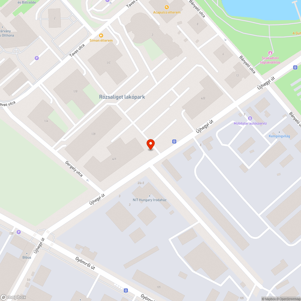 Eltakarításra váró zöldhulladék bejelentés helye