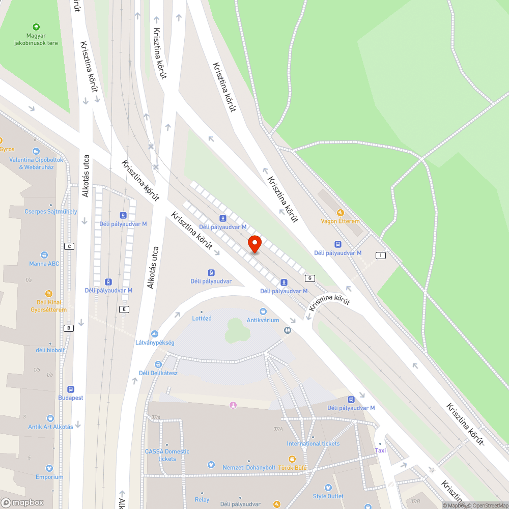 Kopott, graffitis pad bejelentés helye