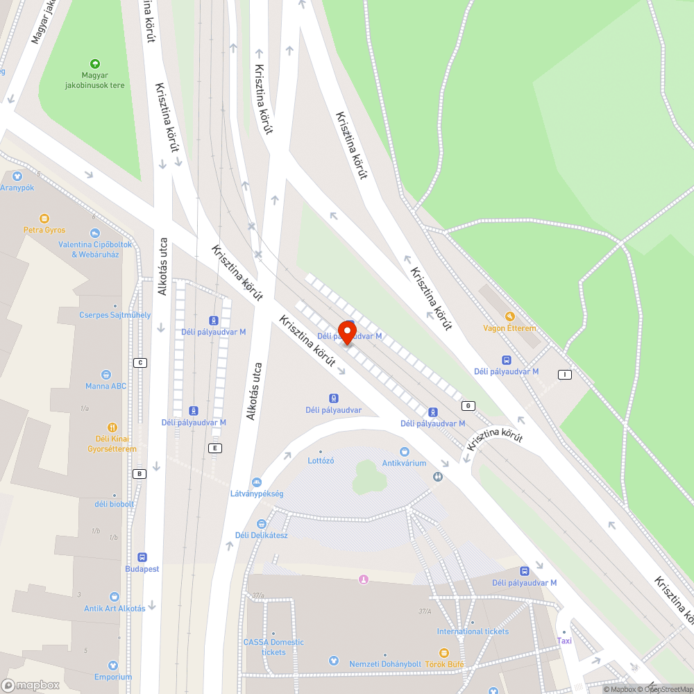 Eltömődött víznyelő bejelentés helye