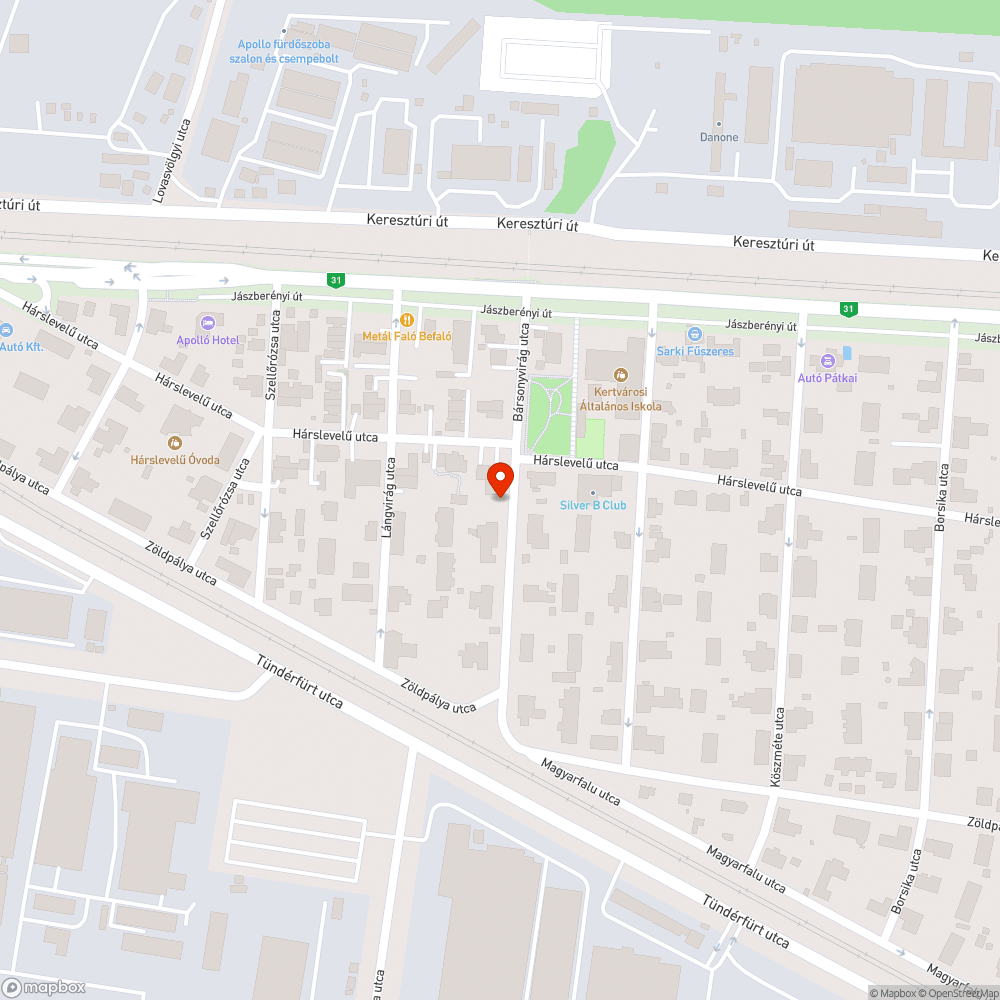 Vihar után 12 nappal kintfelejtett zöldhulladék 2. bejelentés helye