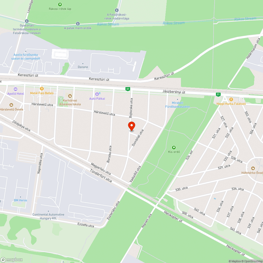 Vihar után 12 nappal kintfelejtett zöldhulladék 12. bejelentés helye