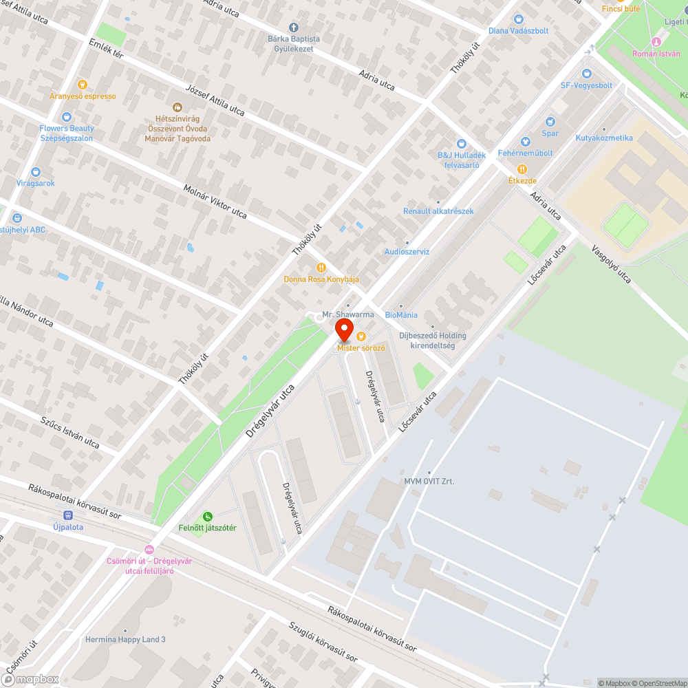 Döglött galamb bejelentés helye