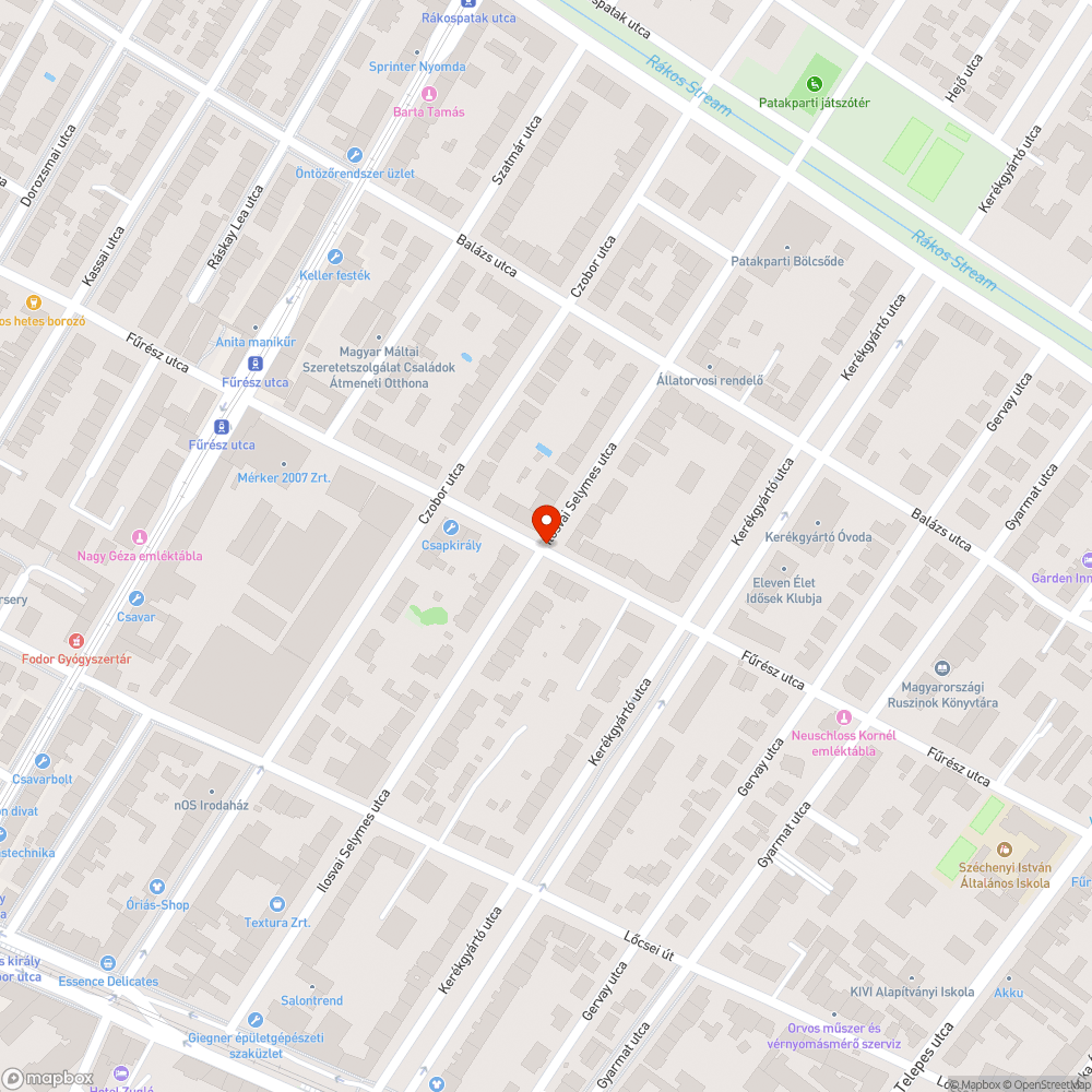 Kátyú bejelentés helye