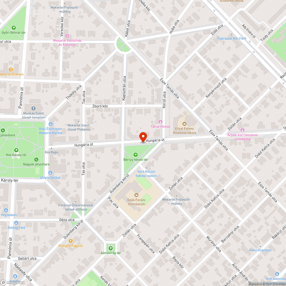 Hiányzó utcatábla bejelentés helye