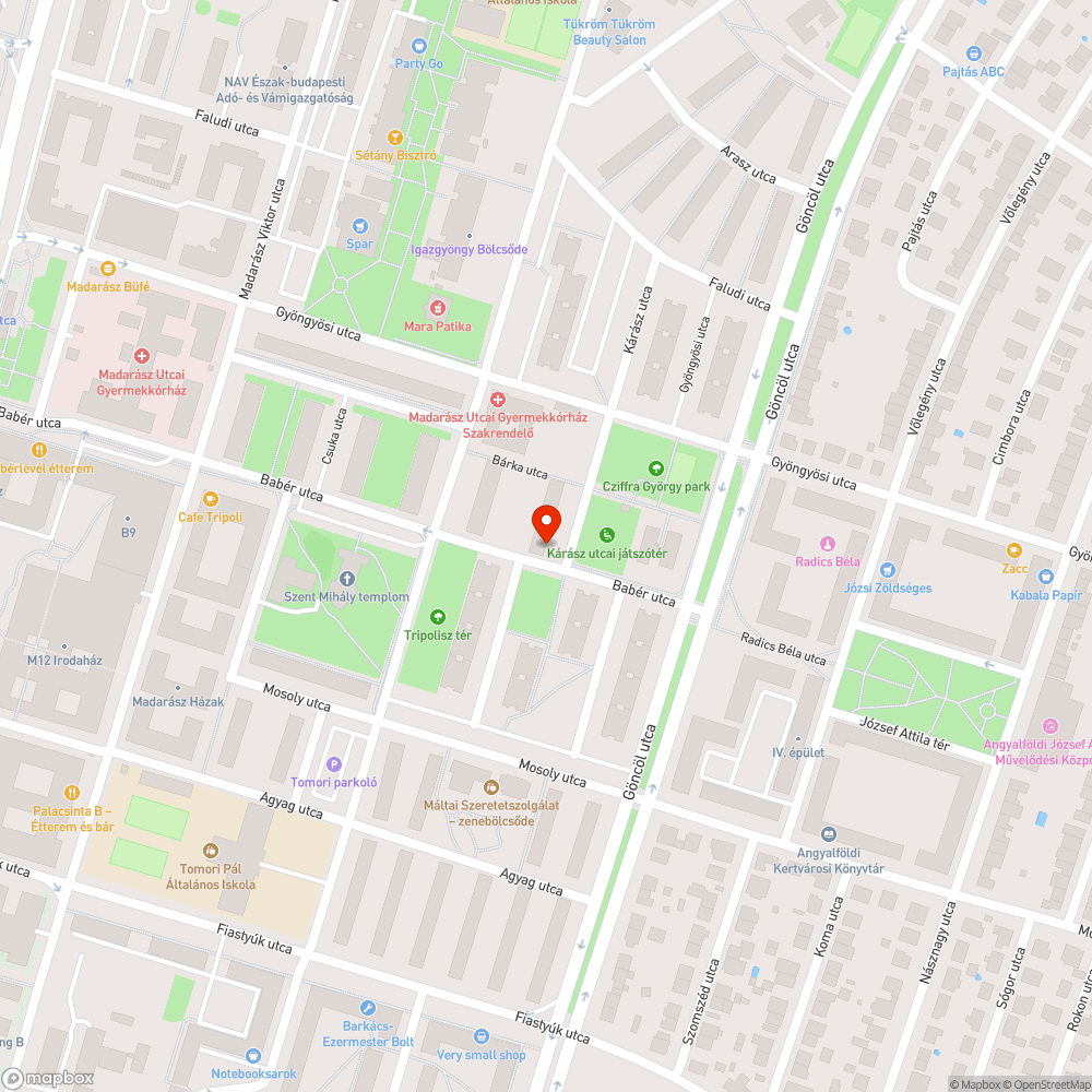 Mozgó , csattogó fedlap bejelentés helye