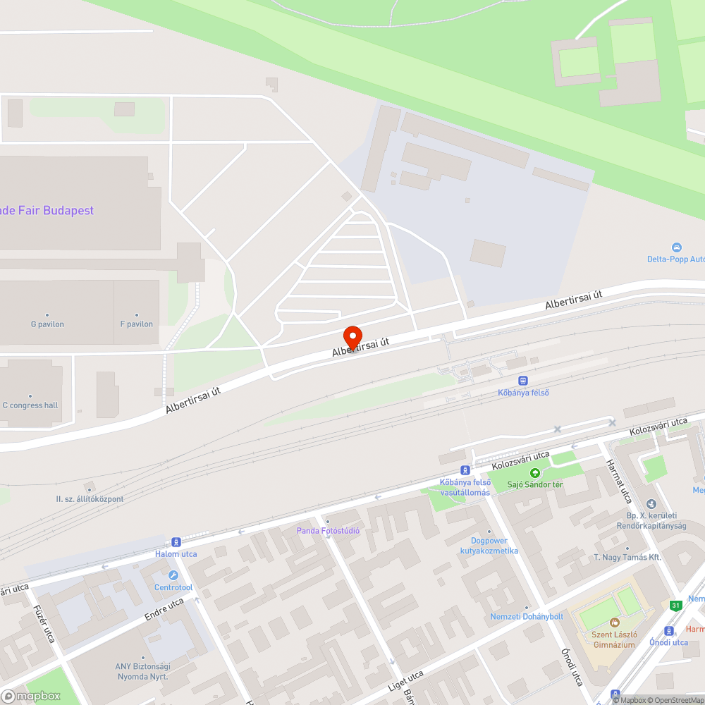 Elhagyott autó bejelentés helye