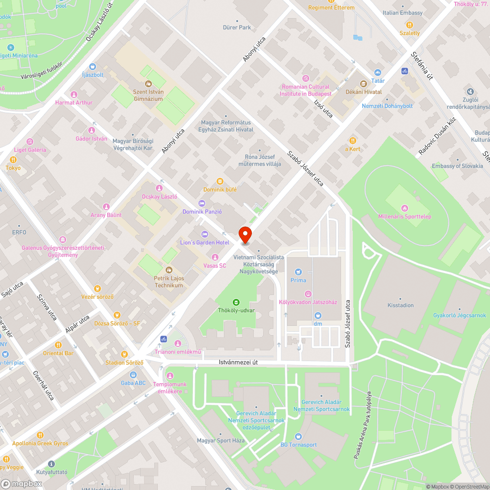 Üres oszlop bejelentés helye