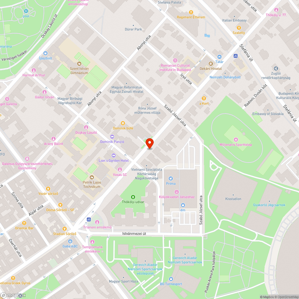 Megsüllyedt fedlap bejelentés helye