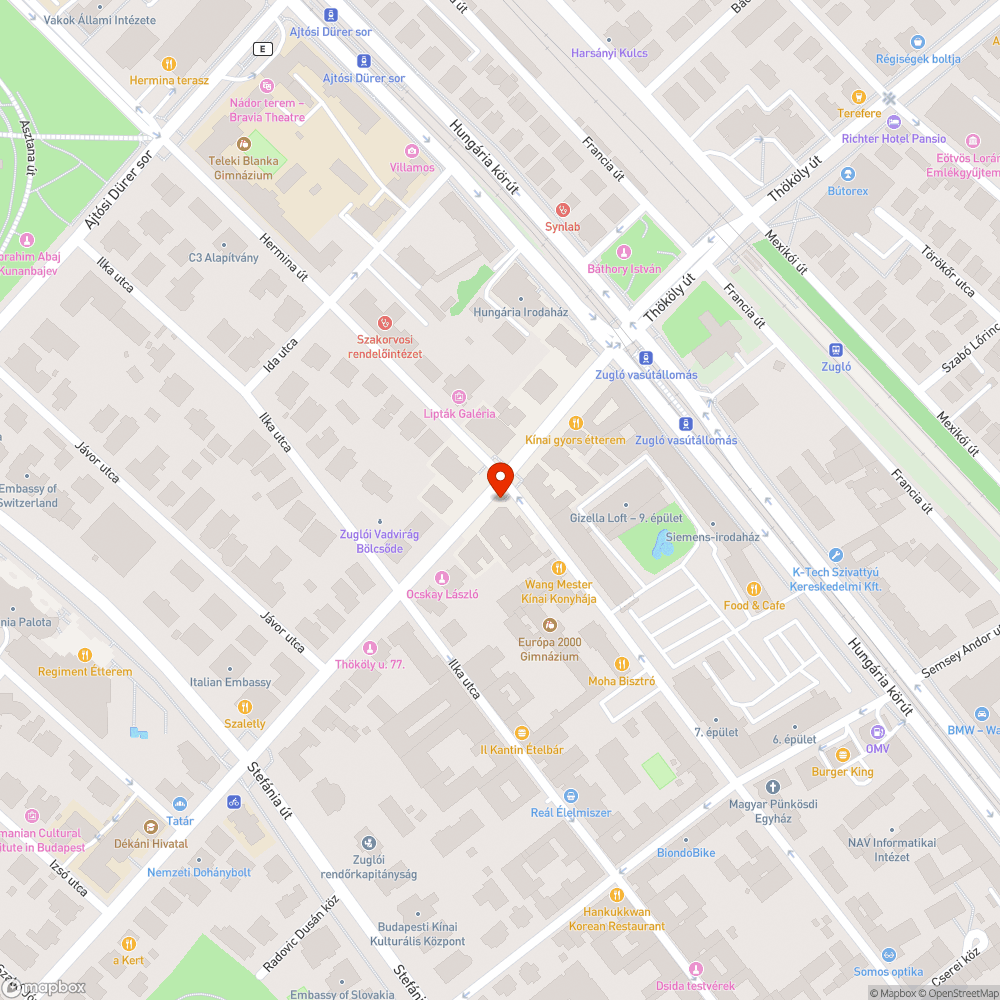 Elhagyott háromkerekű bejelentés helye