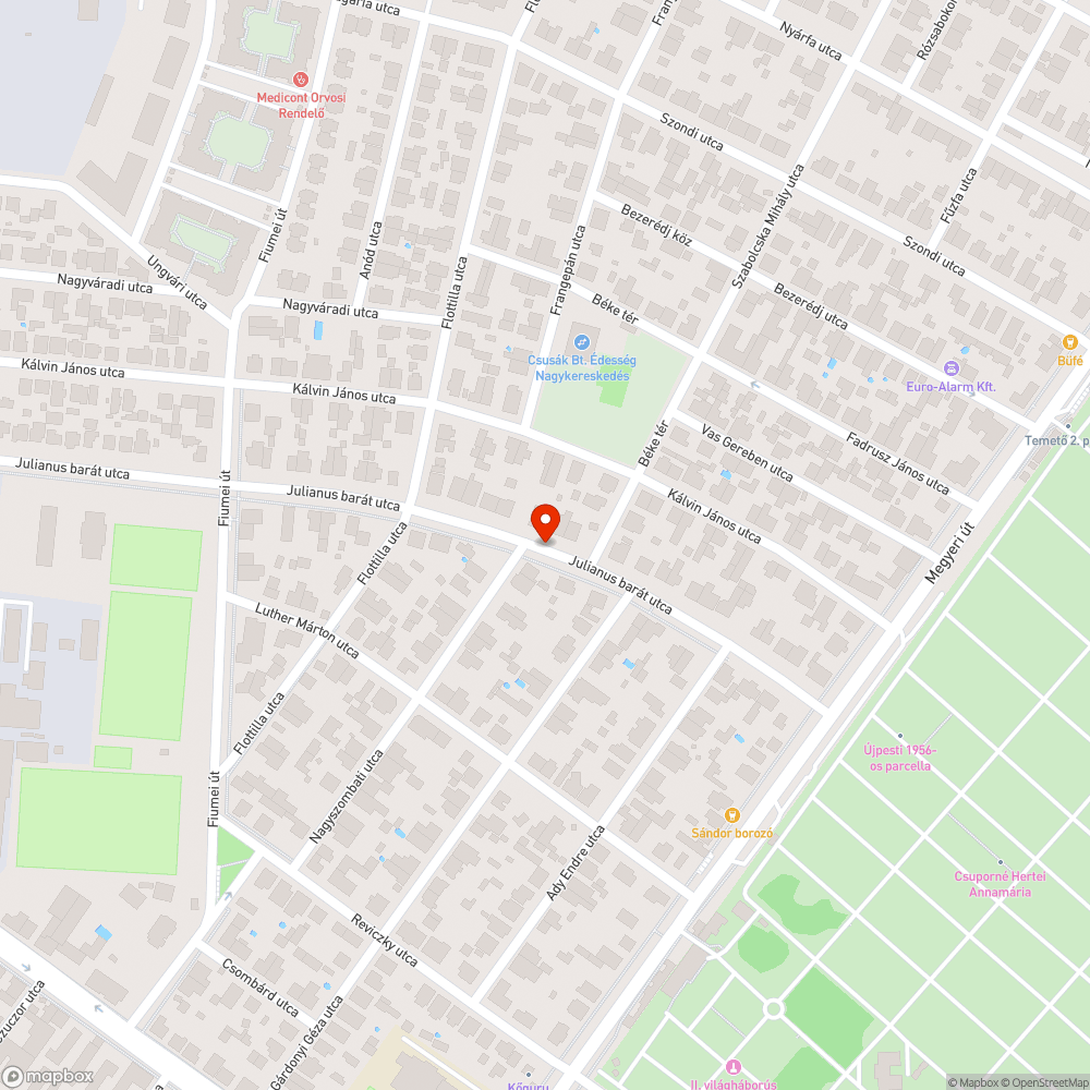 Roncs autó bejelentés helye