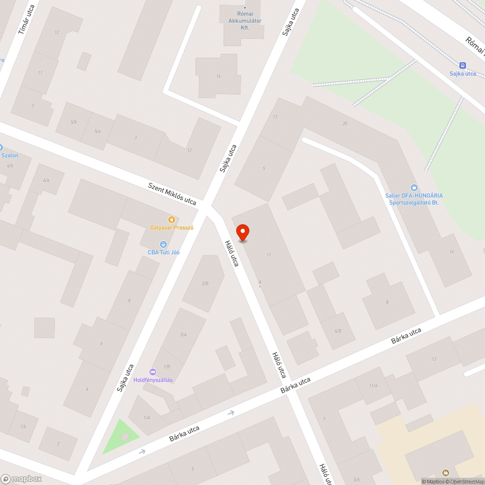 Eldugult víznyelő - Háló u. 11. bejelentés helye