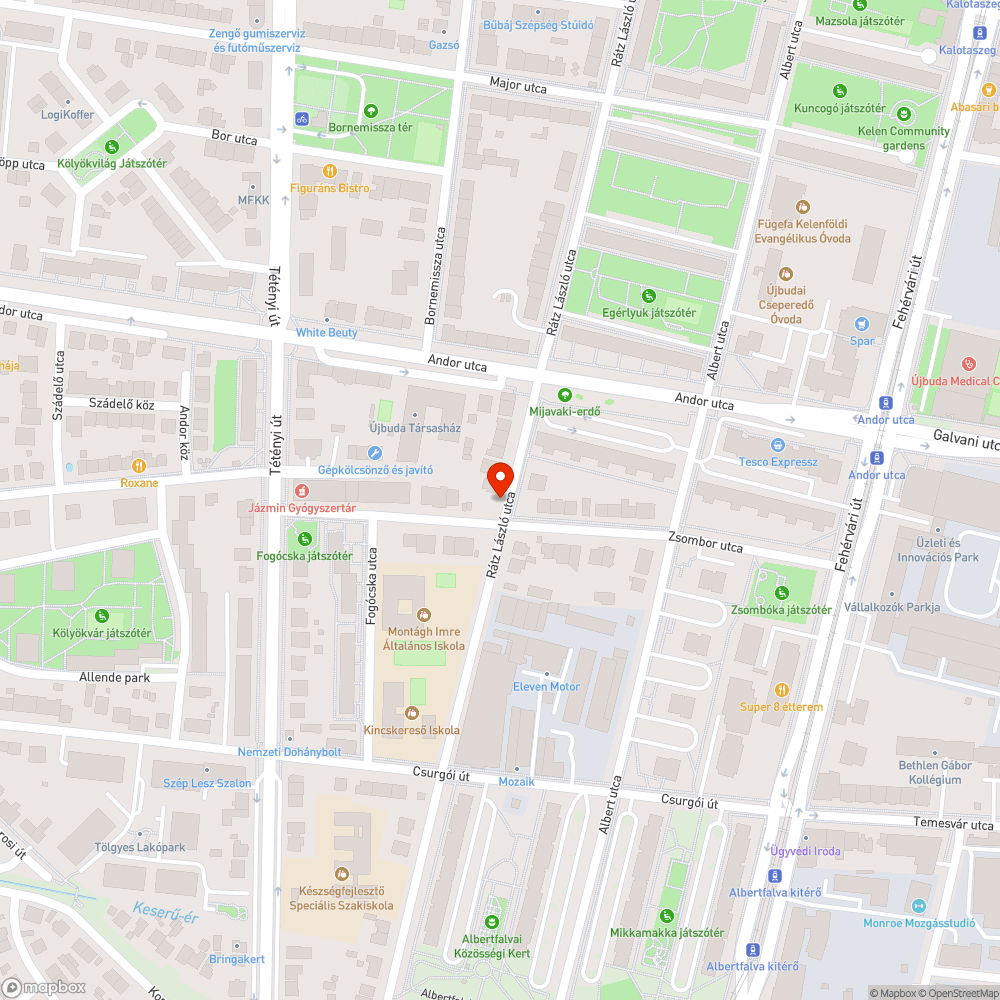 Kiszáradt fa bejelentés helye