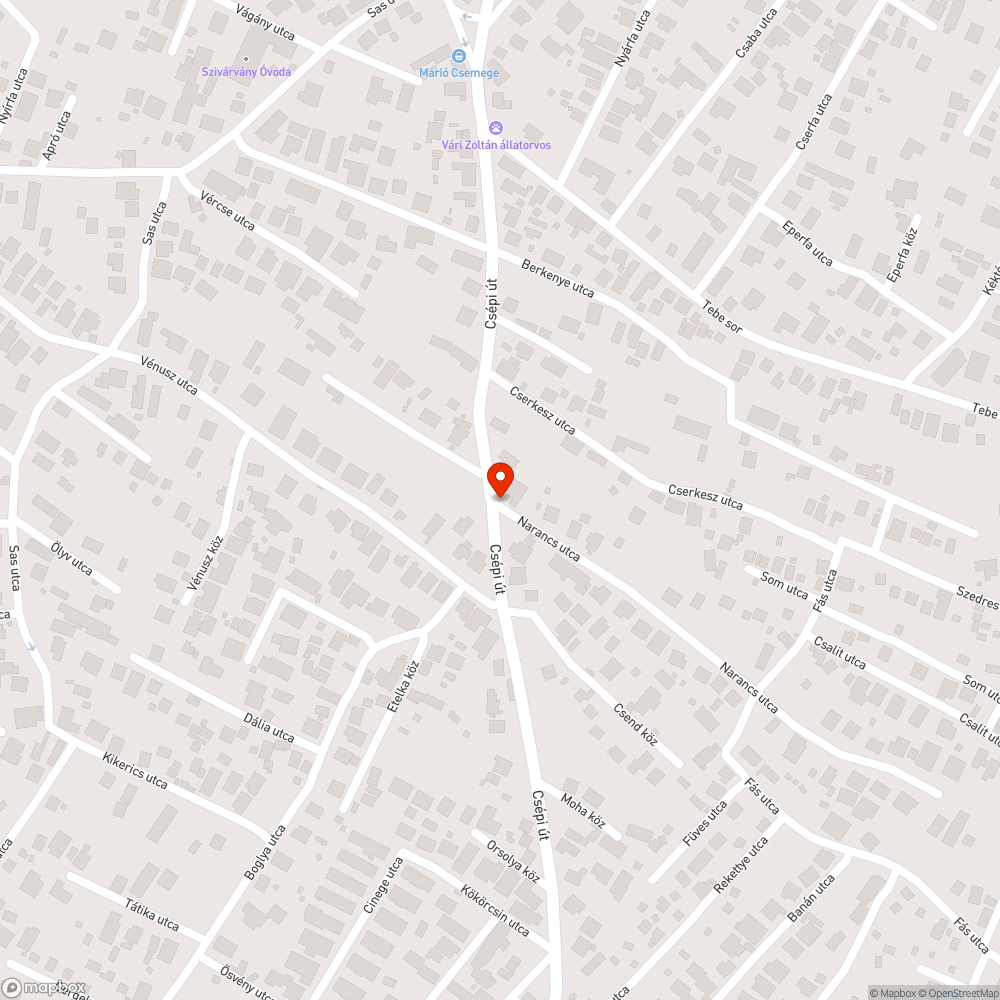 Fél méteres gaz és döglött galamb bejelentés helye