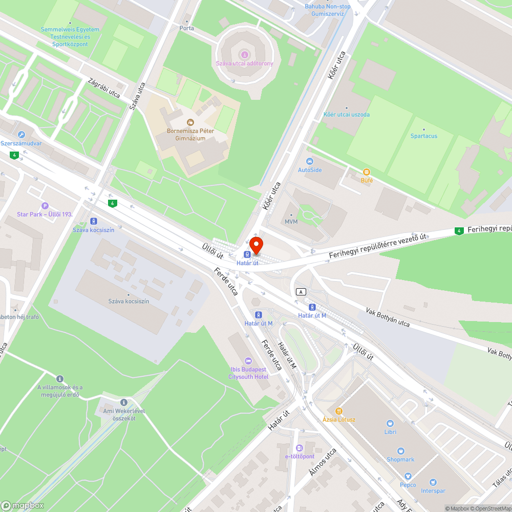 Üllői úti közlekedési lámpa hiba bejelentés helye