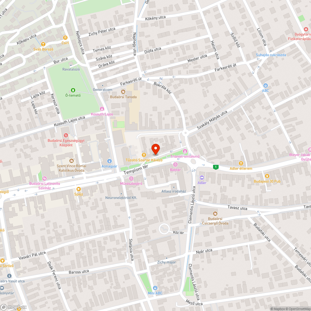 Elhagyott autó bejelentés helye