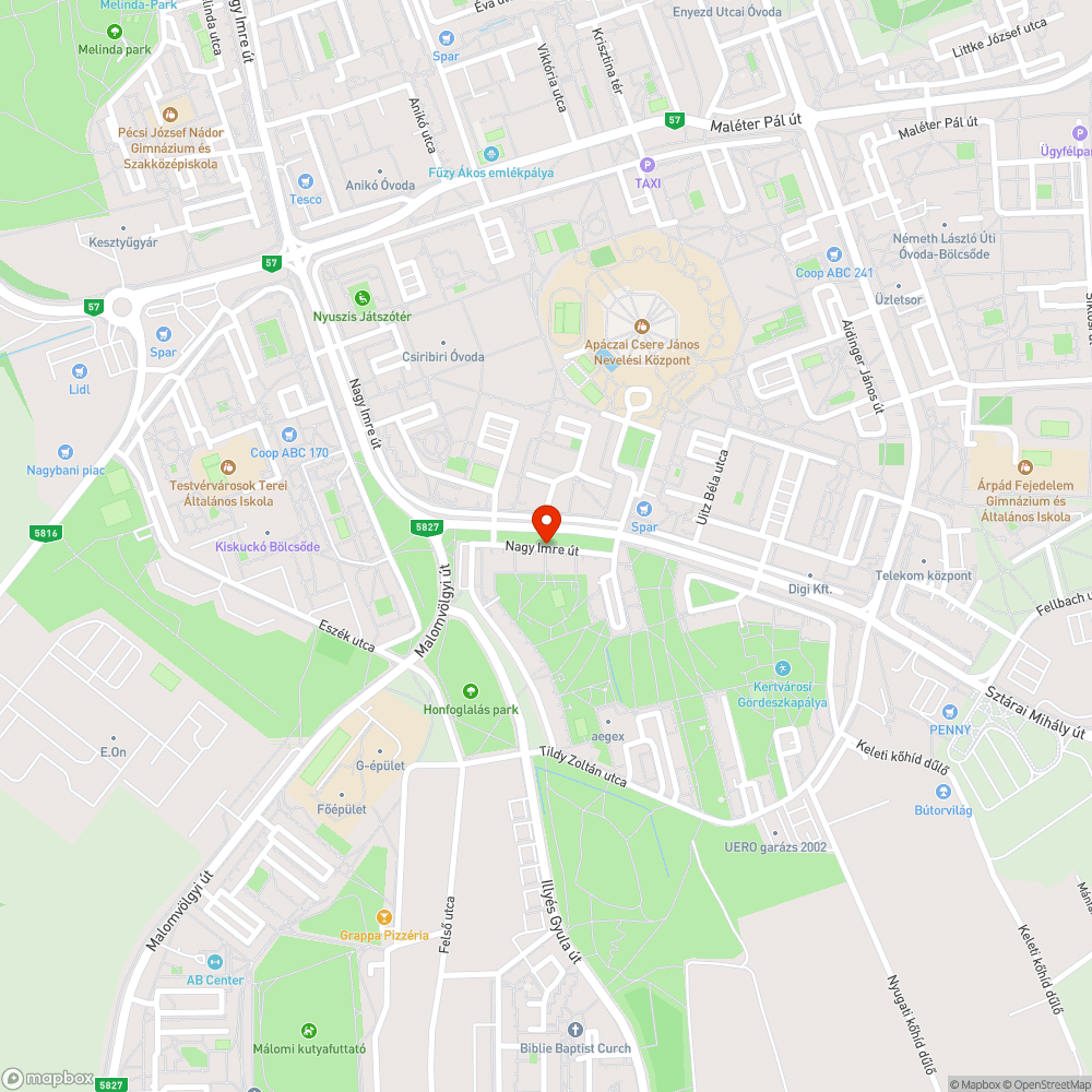 Eldugult utcai csatornák bejelentés helye