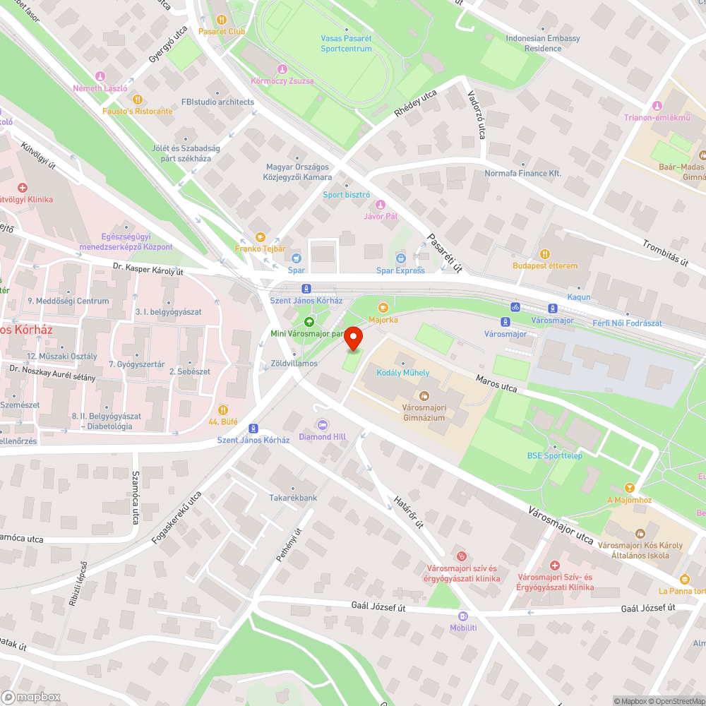 A Városmajori Gimnázium melletti kosárpálya állapota bejelentés helye