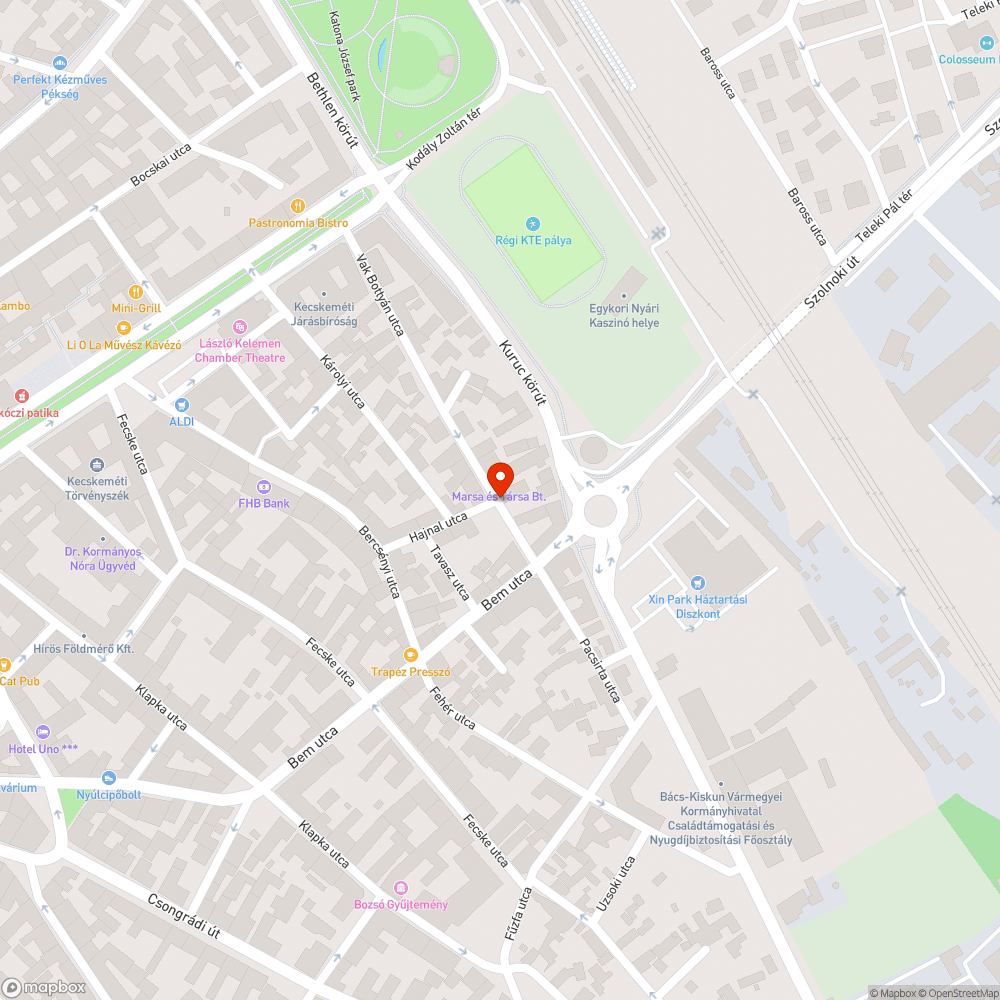 Hiányzó tábla bejelentés helye