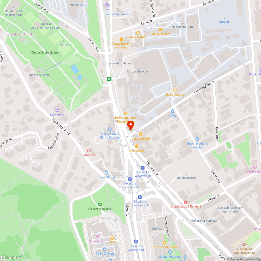 Sérült telefonfülke bejelentés helye