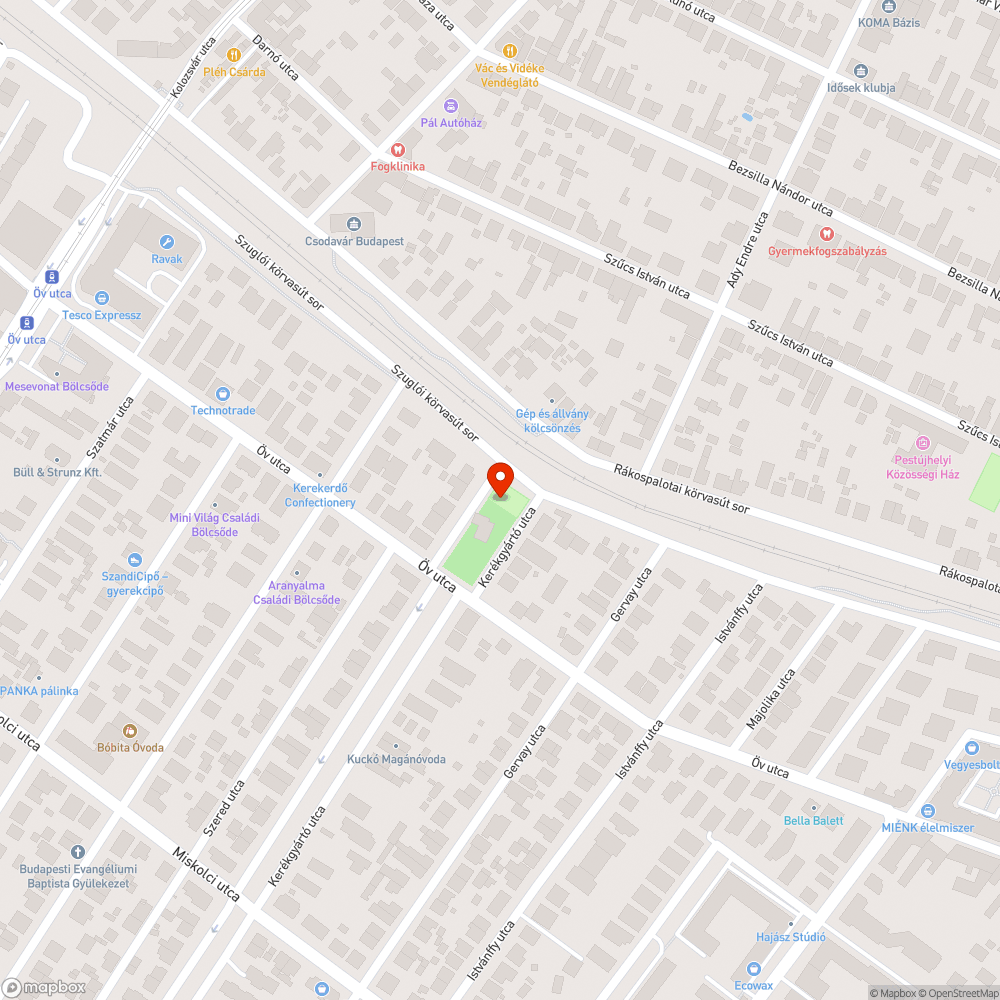 Játszótéren eltört mászóka bejelentés helye