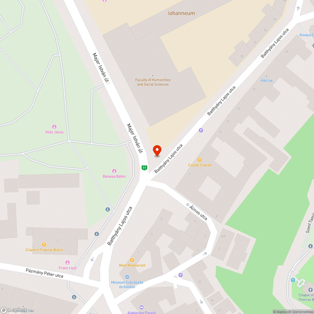 Kátyú bejelentés helye