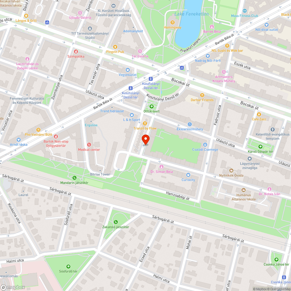 Kiszáradt fa bejelentés helye