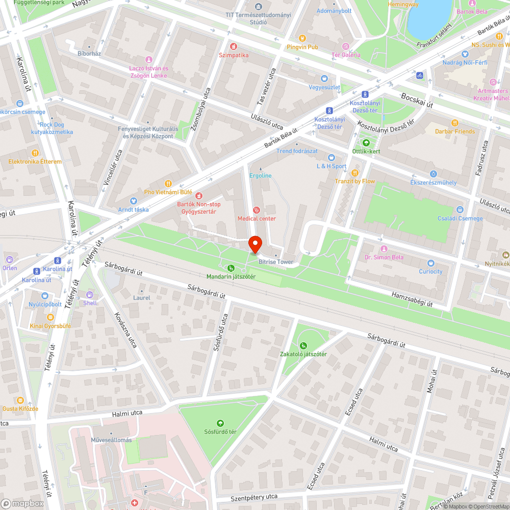 Kiszáradt fák bejelentés helye