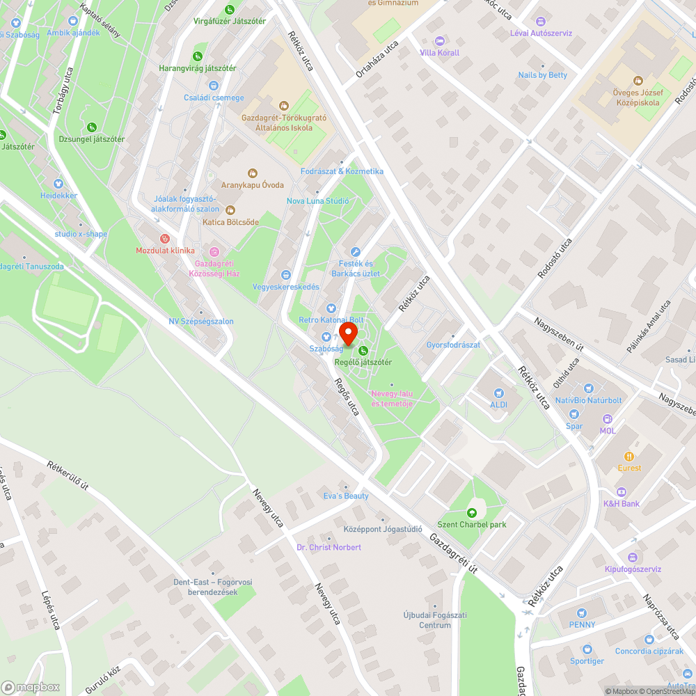 KRESZ játszótér koszos bejelentés helye