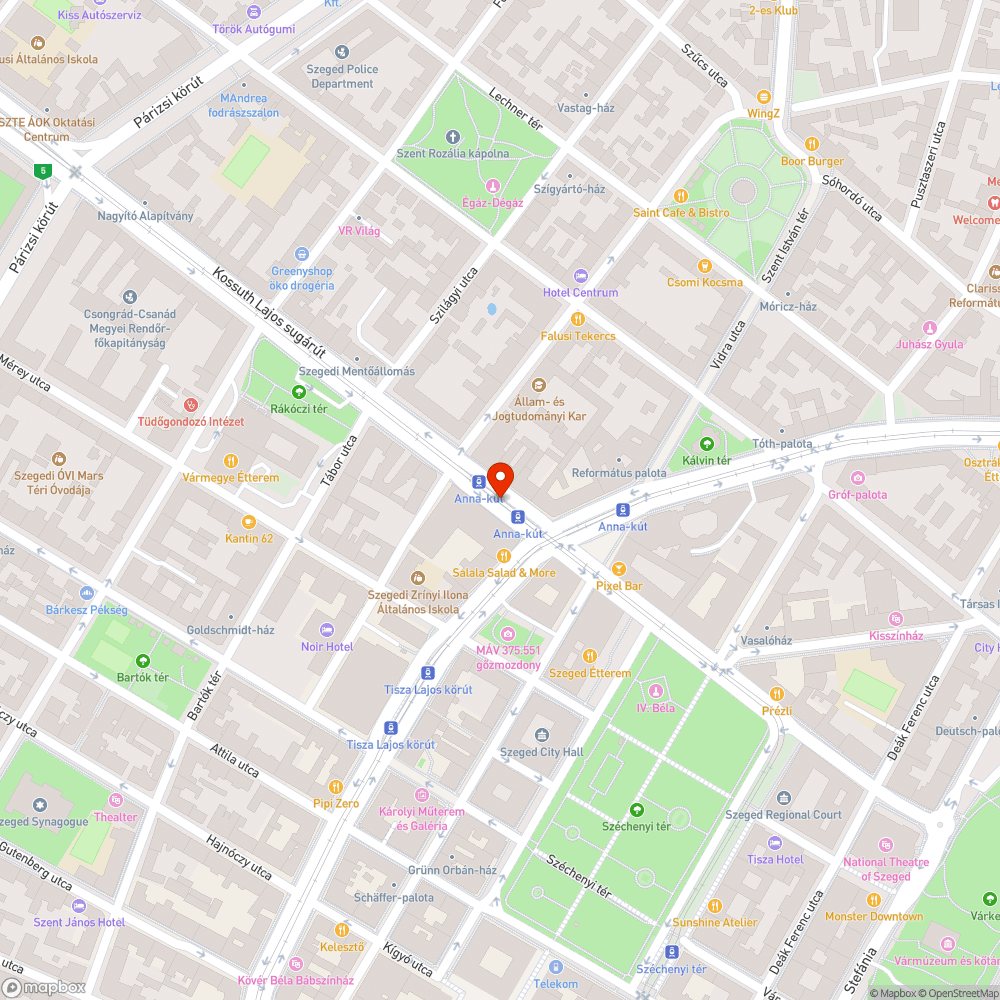 Rég nem aktuális vonalhálózati térképek - Anna-kút bejelentés helye