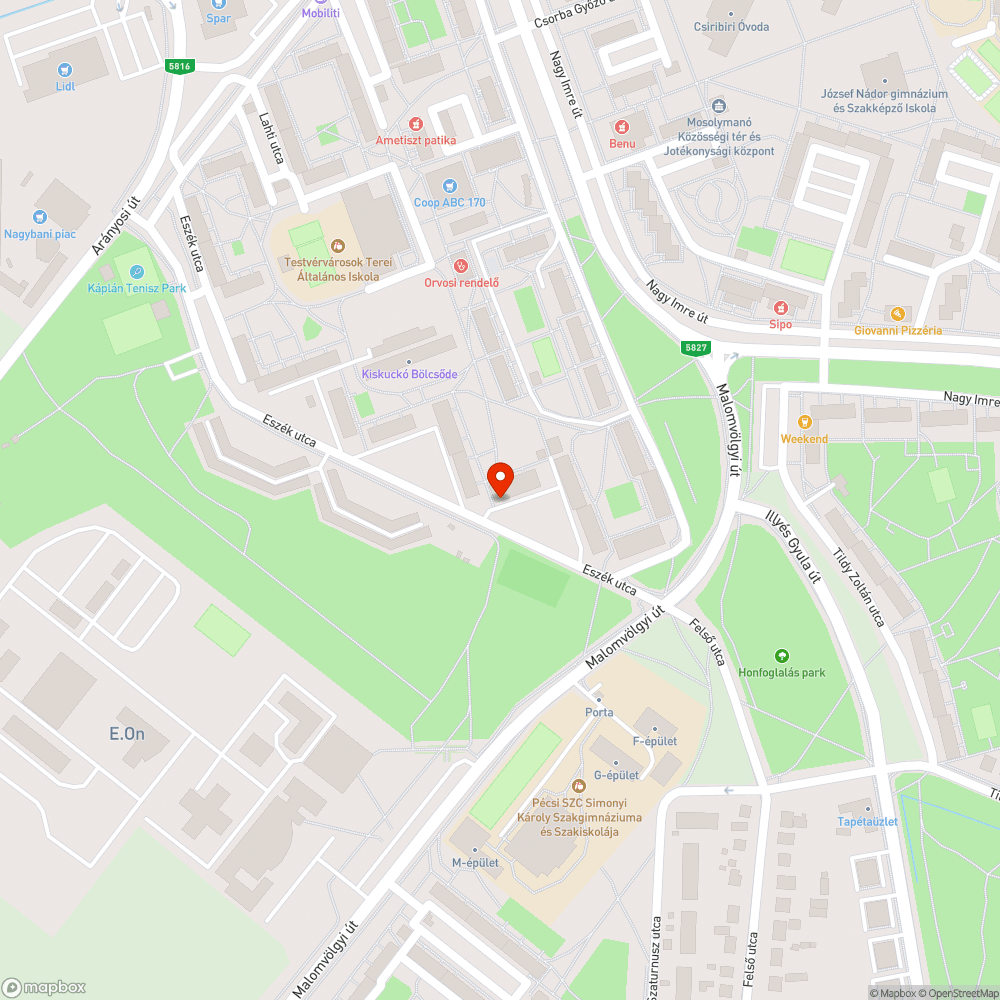 Gyűjtősziget megrongálódott kerítése bejelentés helye