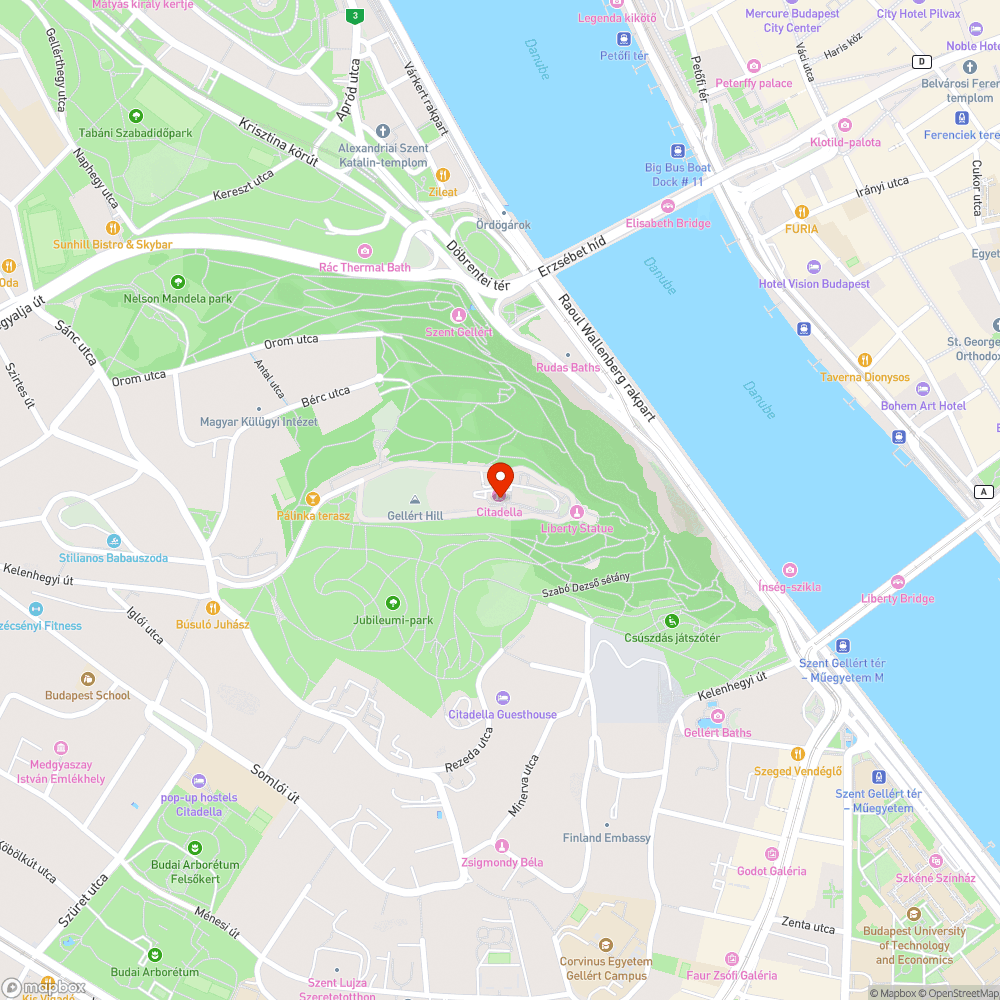 Szemét a Gellért-hegyen bejelentés helye